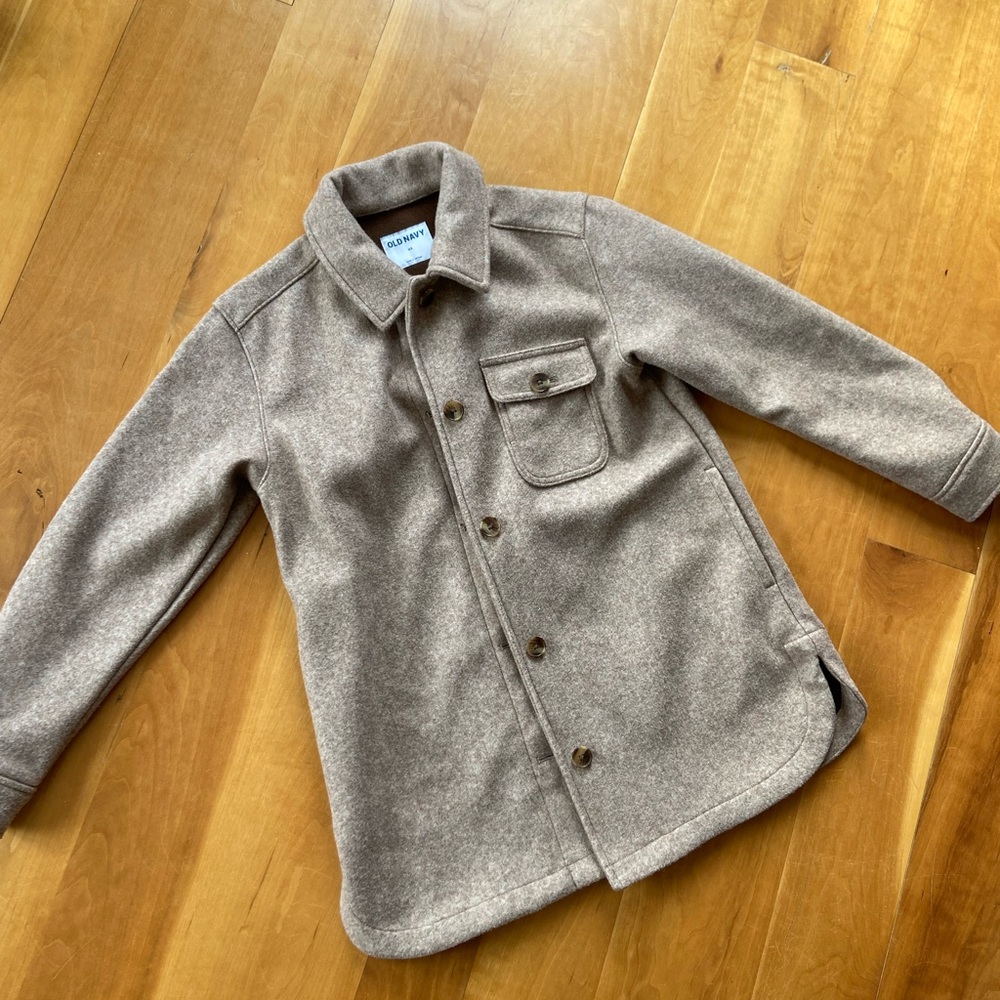 Old Navy Tan Women’s Wool Blend Light Coat